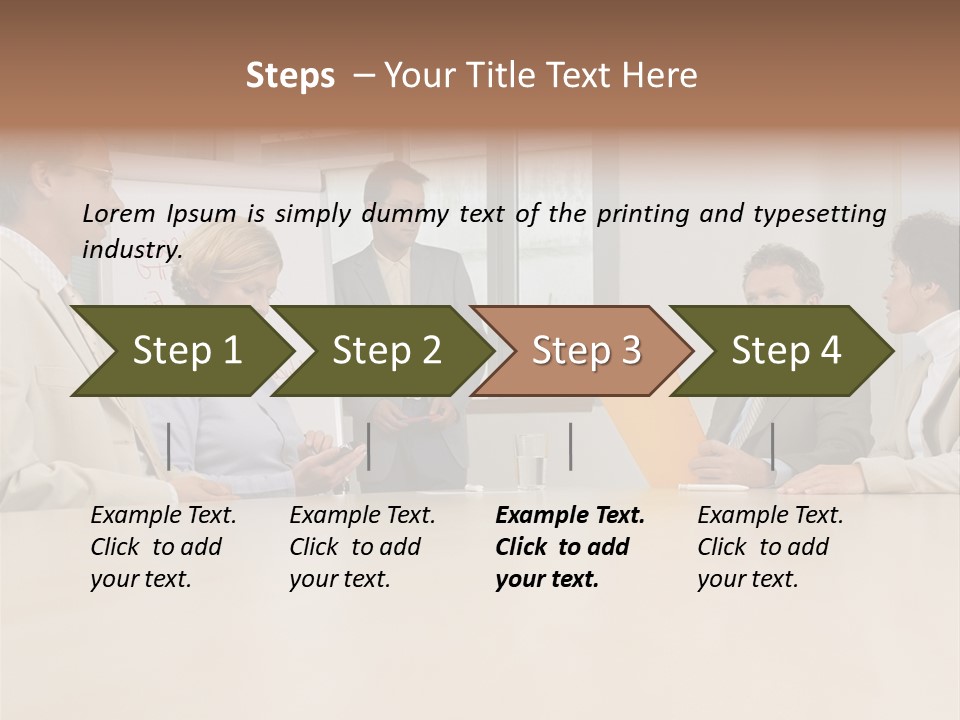 Businessman Talking Meeting PowerPoint Template