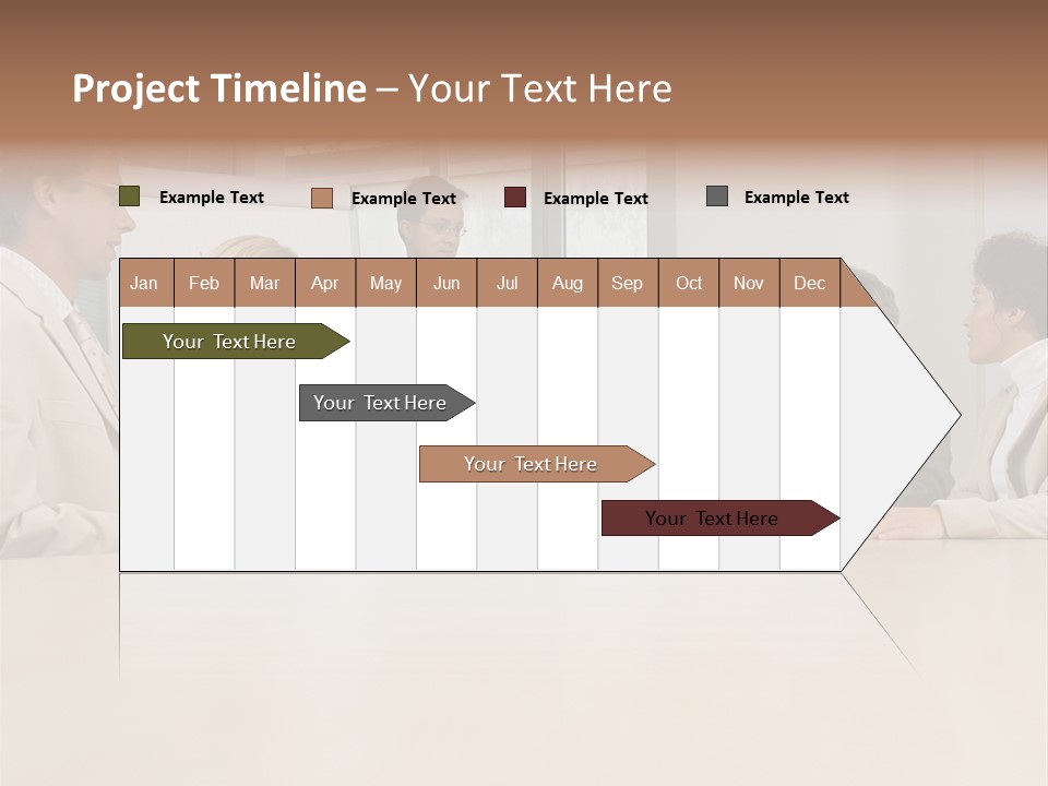 Businessman Talking Meeting PowerPoint Template