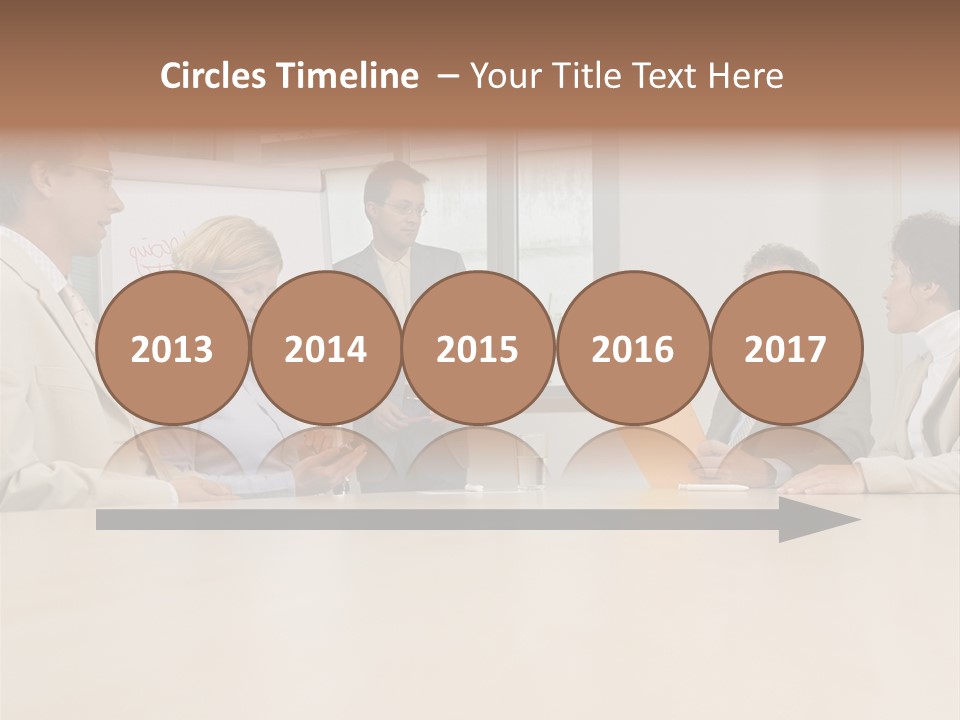 Businessman Talking Meeting PowerPoint Template