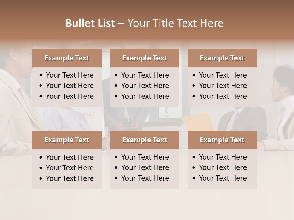 Businessman Talking Meeting PowerPoint Template