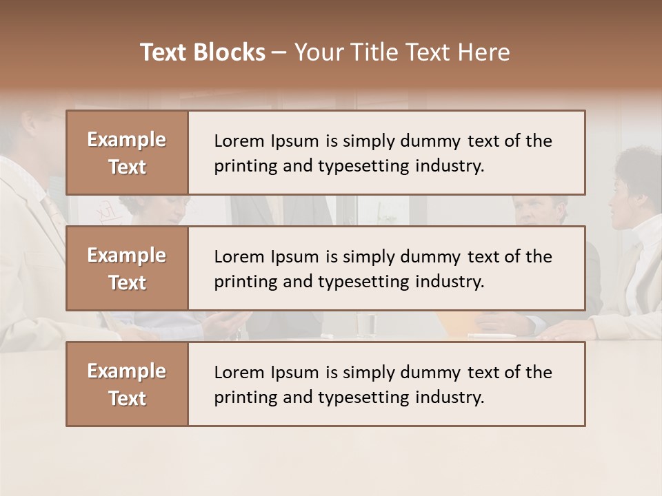 Businessman Talking Meeting PowerPoint Template