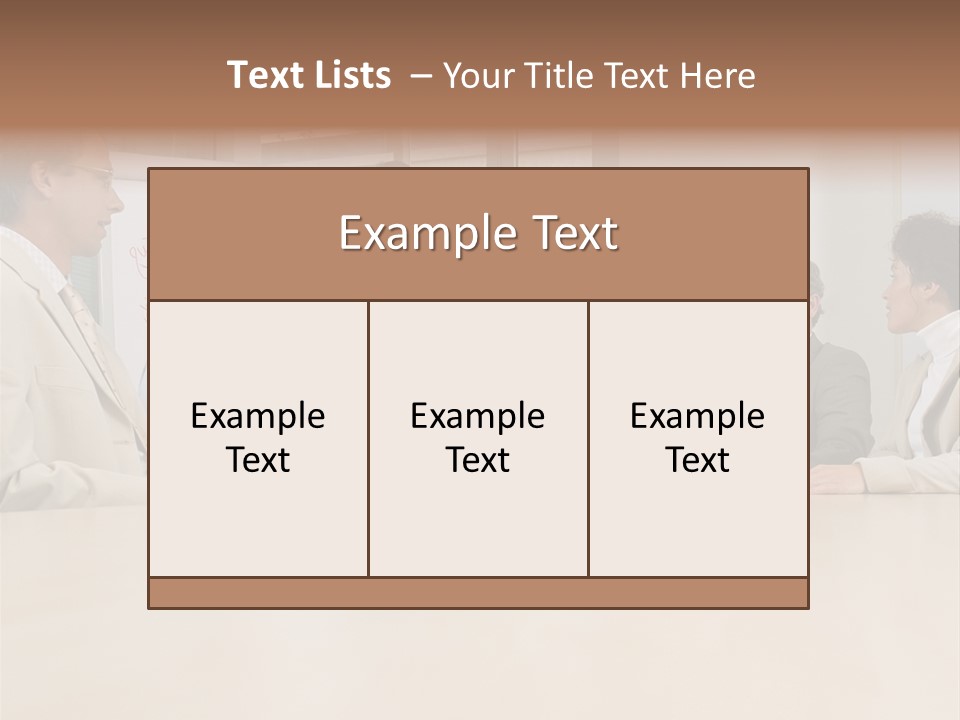 Businessman Talking Meeting PowerPoint Template