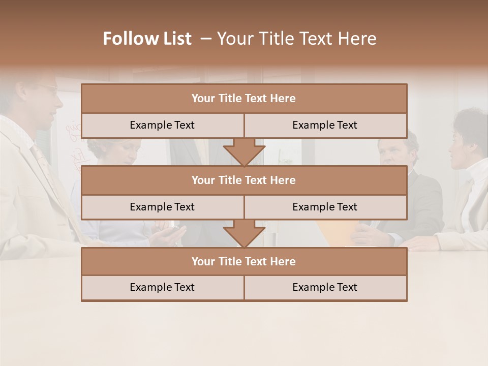 Businessman Talking Meeting PowerPoint Template