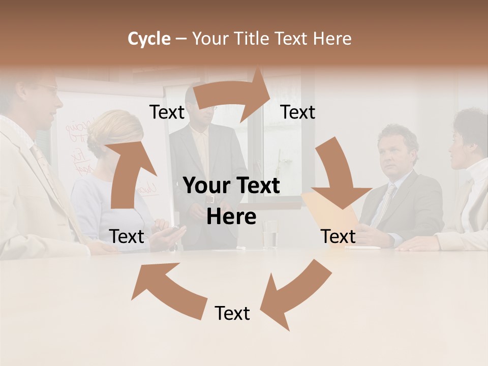 Businessman Talking Meeting PowerPoint Template