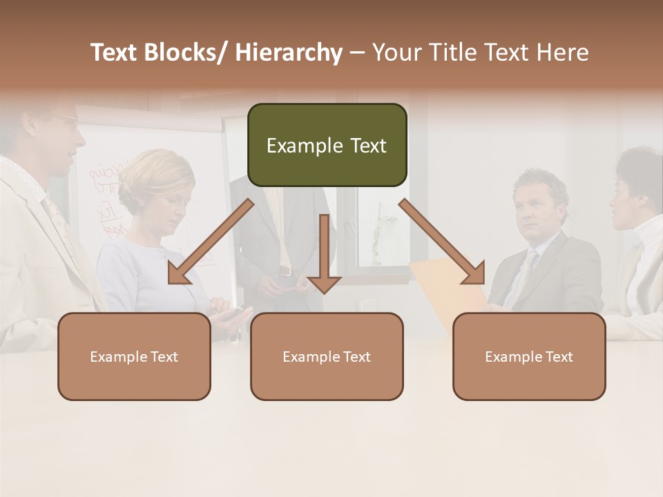 Businessman Talking Meeting PowerPoint Template