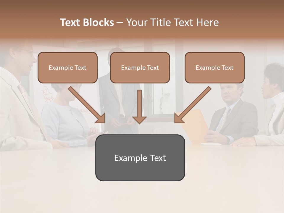 Businessman Talking Meeting PowerPoint Template