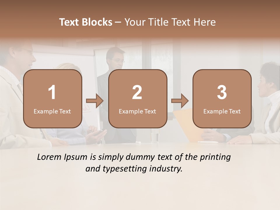 Businessman Talking Meeting PowerPoint Template