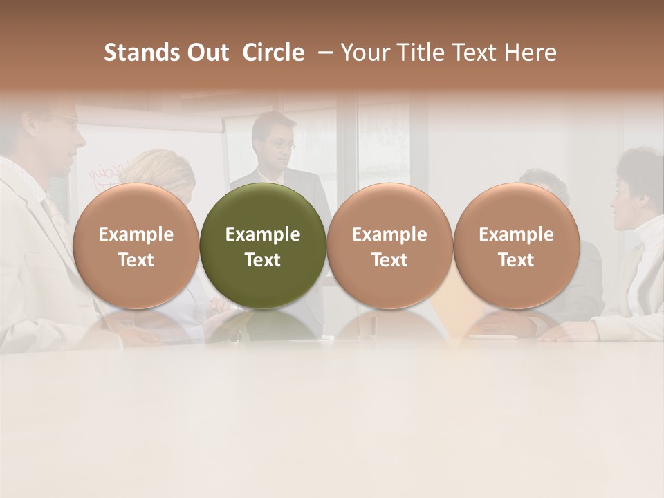 Businessman Talking Meeting PowerPoint Template