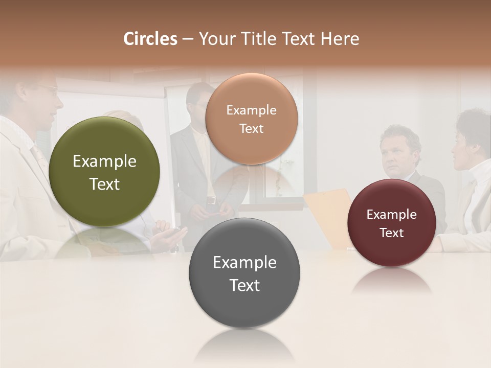 Businessman Talking Meeting PowerPoint Template