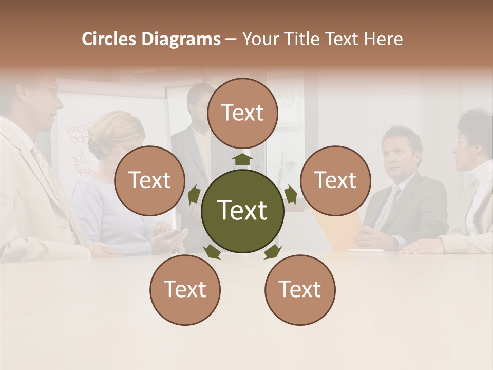 Businessman Talking Meeting PowerPoint Template