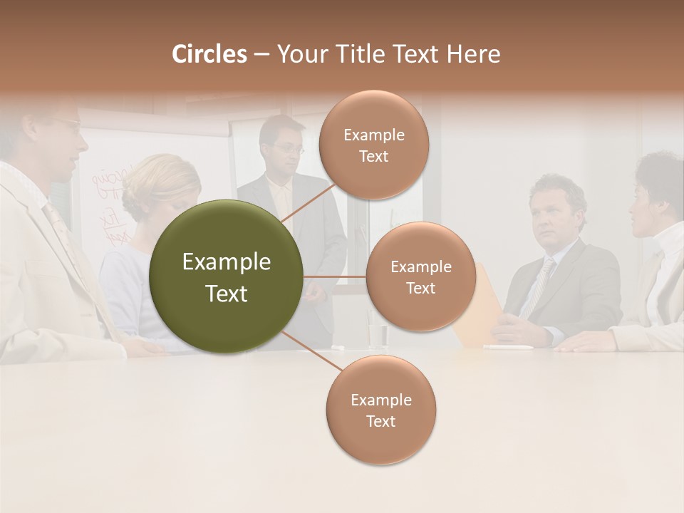 Businessman Talking Meeting PowerPoint Template