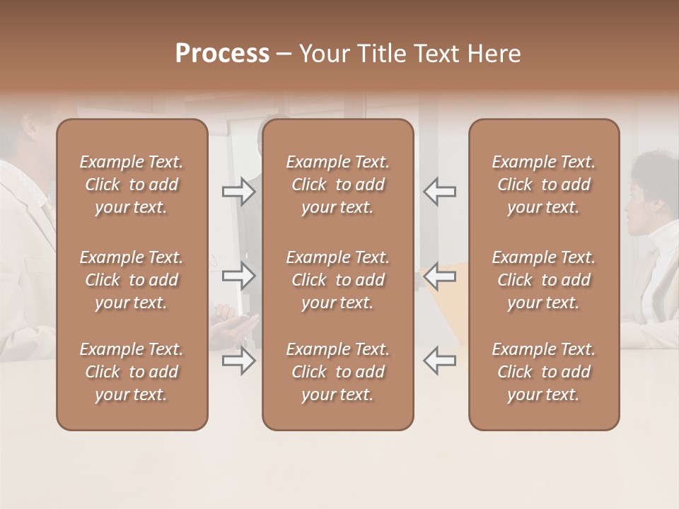 Businessman Talking Meeting PowerPoint Template