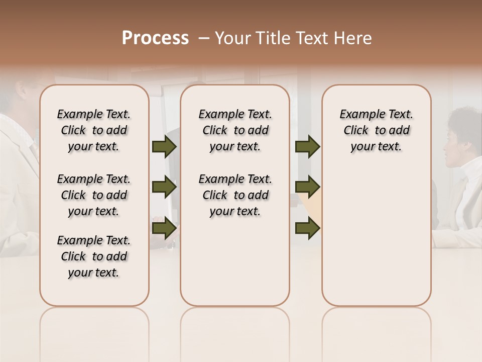 Businessman Talking Meeting PowerPoint Template