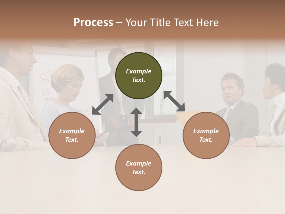 Businessman Talking Meeting PowerPoint Template