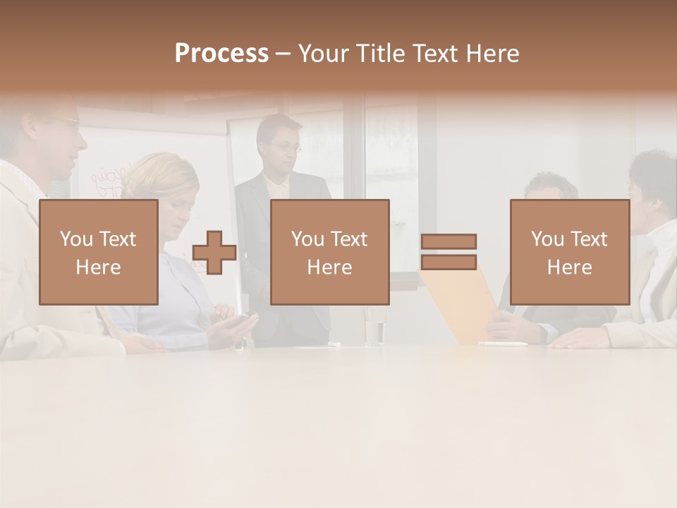 Businessman Talking Meeting PowerPoint Template