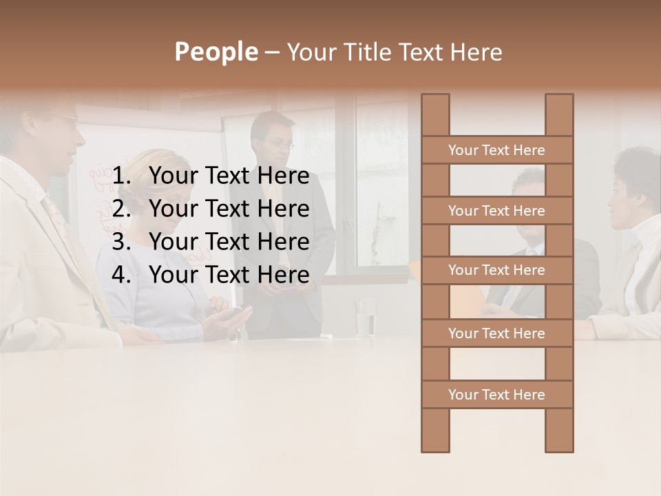 Businessman Talking Meeting PowerPoint Template