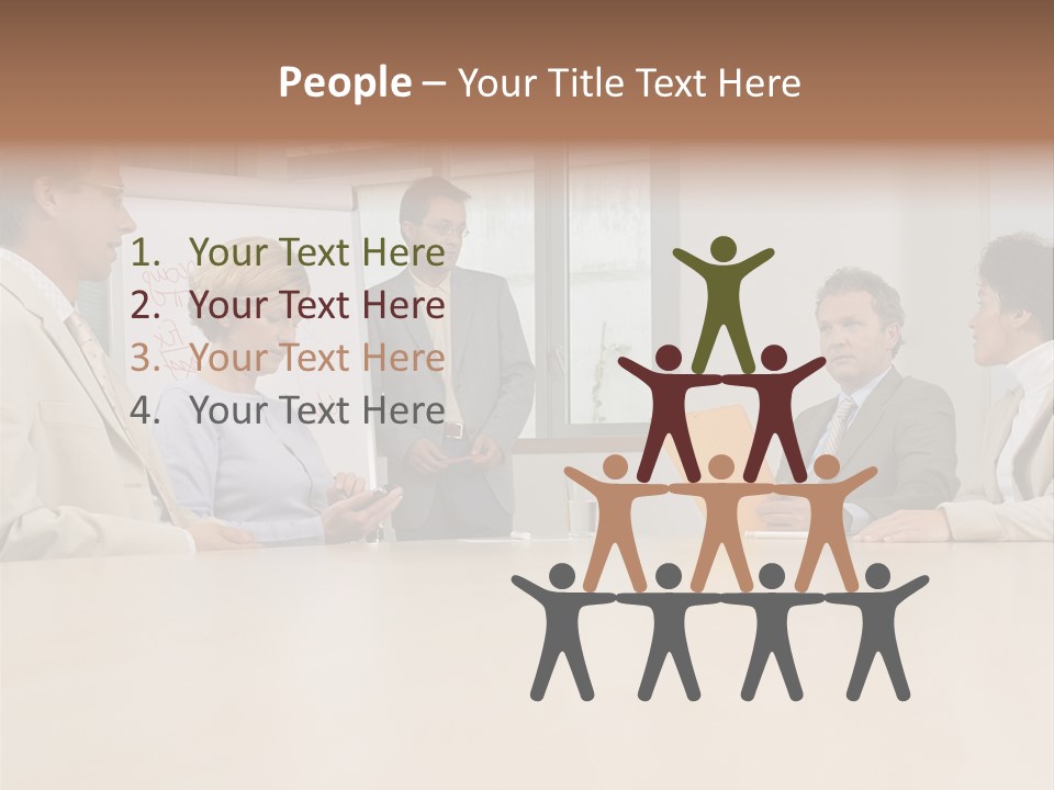 Businessman Talking Meeting PowerPoint Template