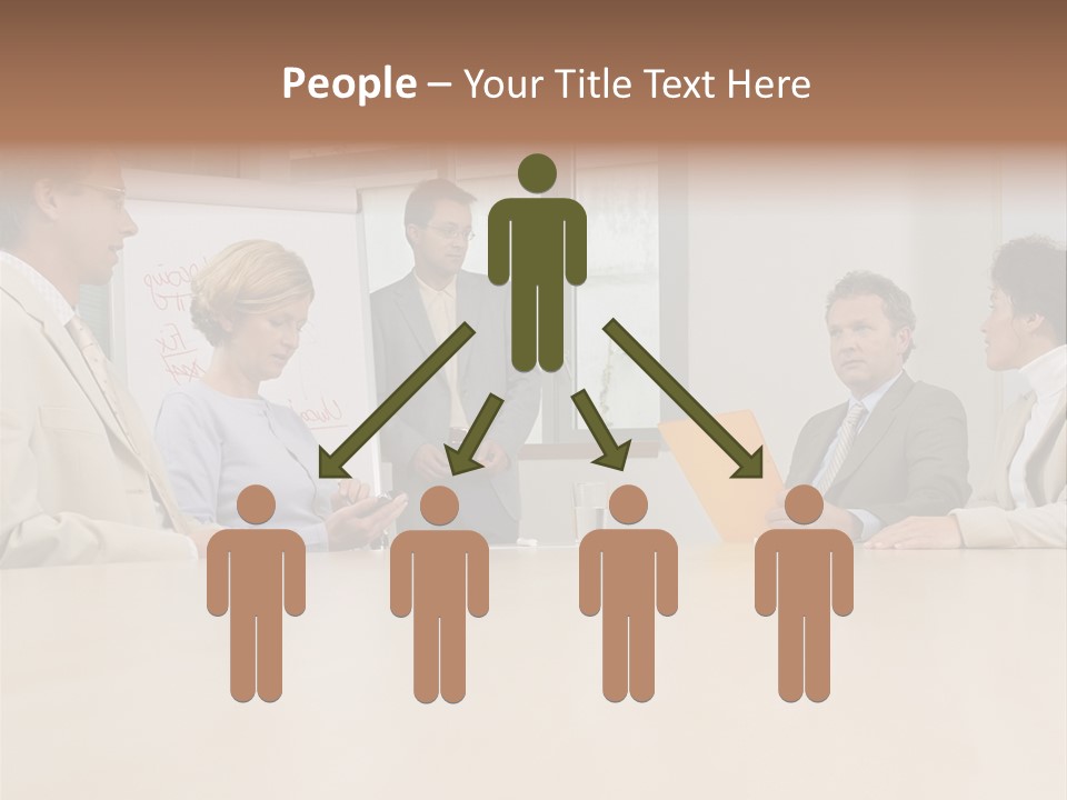 Businessman Talking Meeting PowerPoint Template