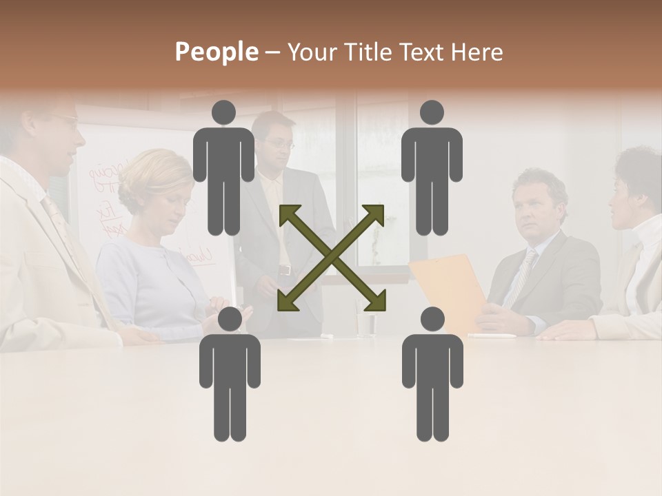 Businessman Talking Meeting PowerPoint Template