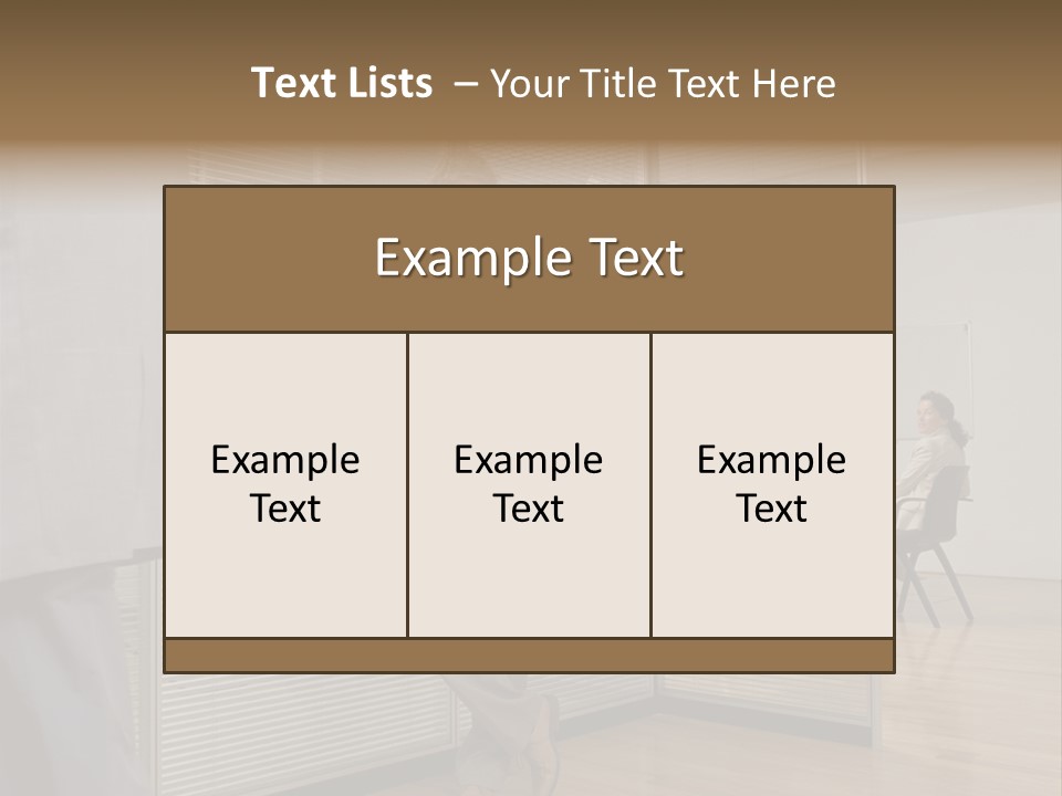 Concentration Woodenfloor Document PowerPoint Template