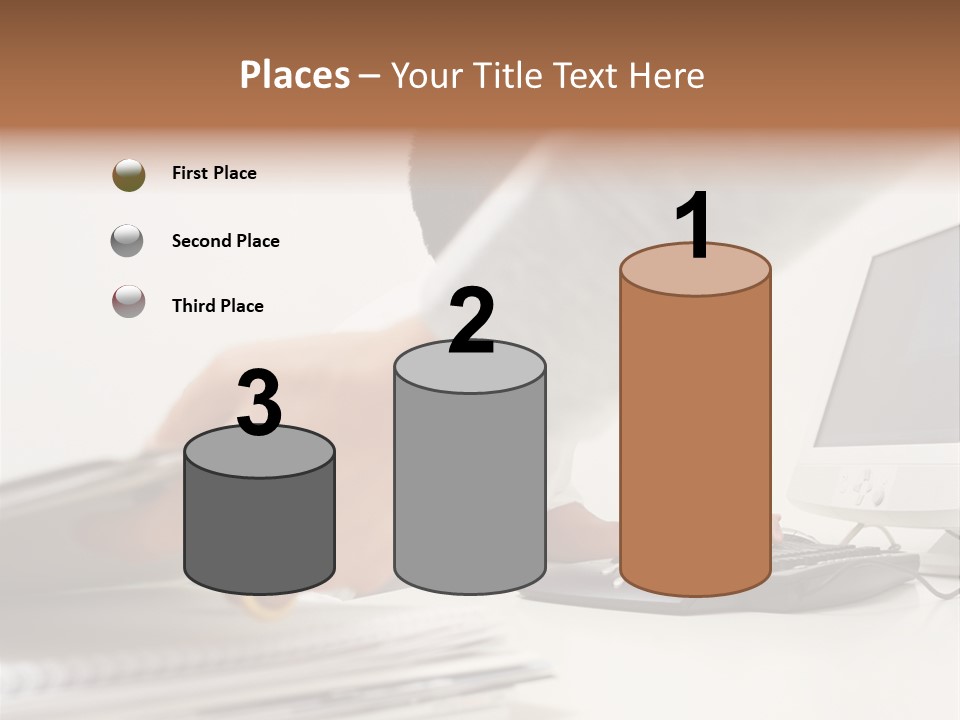 Lifting Wallmurals Male PowerPoint Template