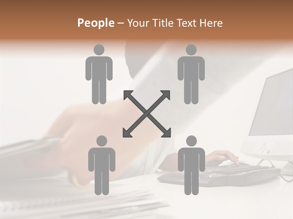 Lifting Wallmurals Male PowerPoint Template