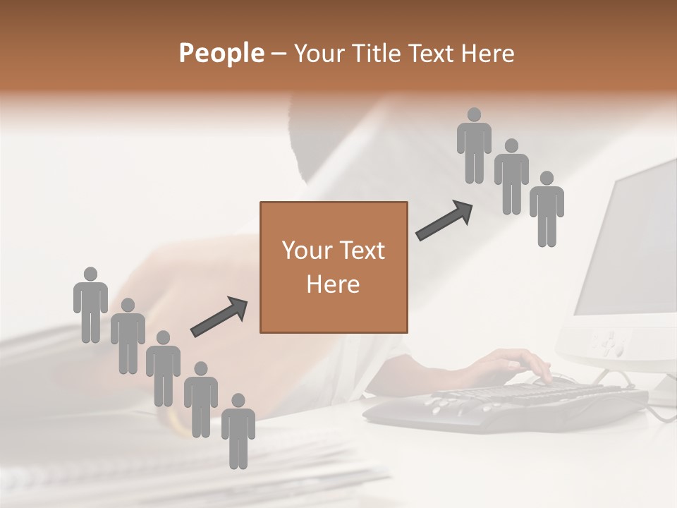 Lifting Wallmurals Male PowerPoint Template