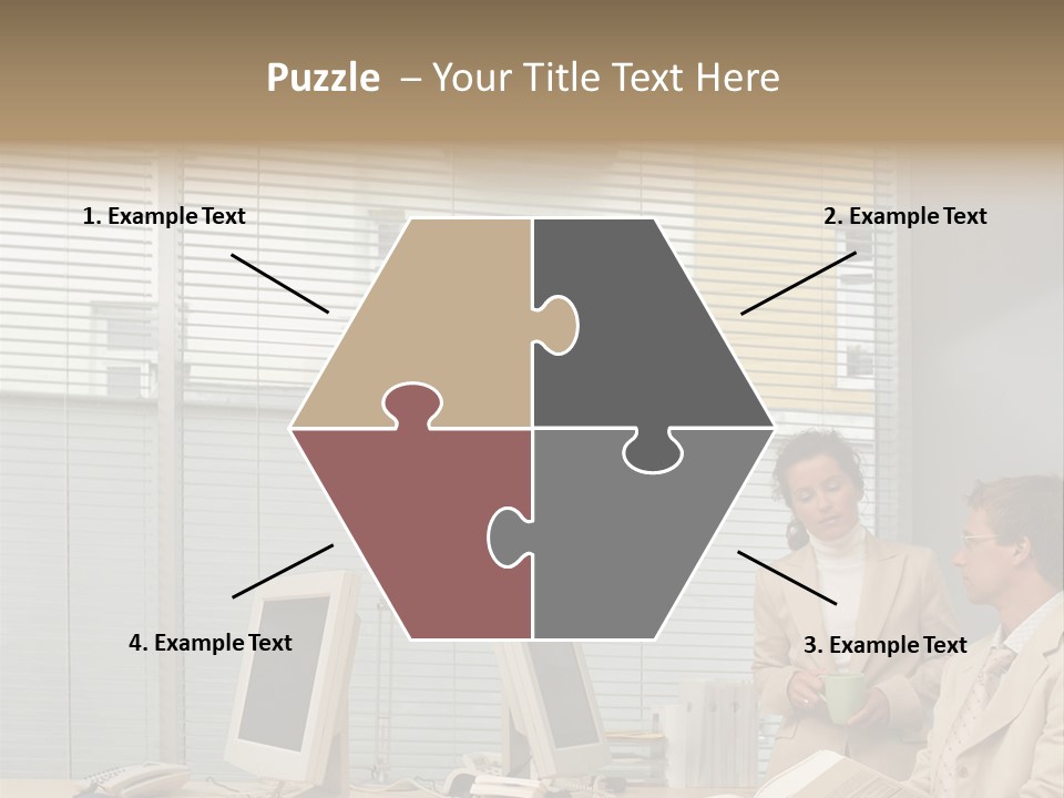 Document Working Personalcomputer PowerPoint Template