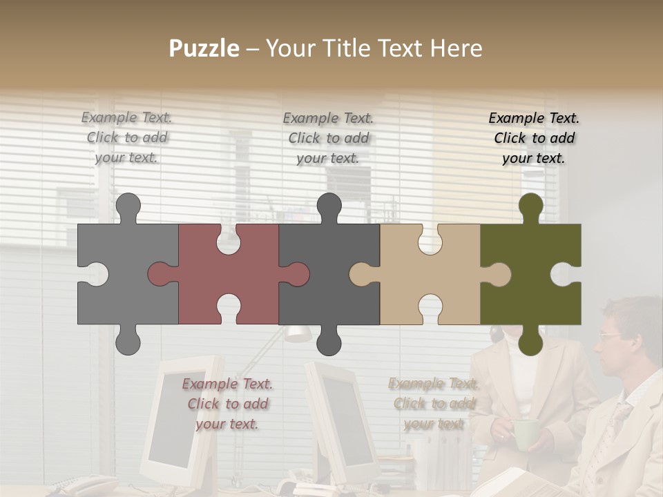 Document Working Personalcomputer PowerPoint Template