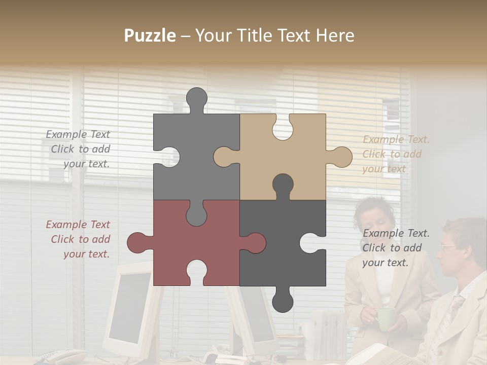 Document Working Personalcomputer PowerPoint Template