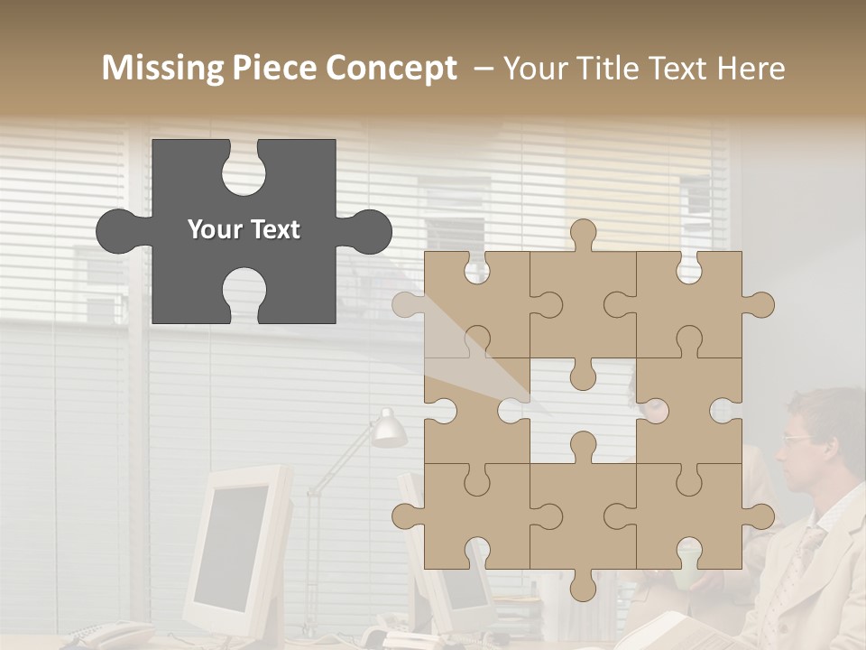 Document Working Personalcomputer PowerPoint Template