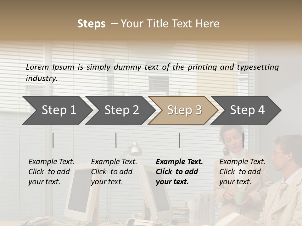 Document Working Personalcomputer PowerPoint Template