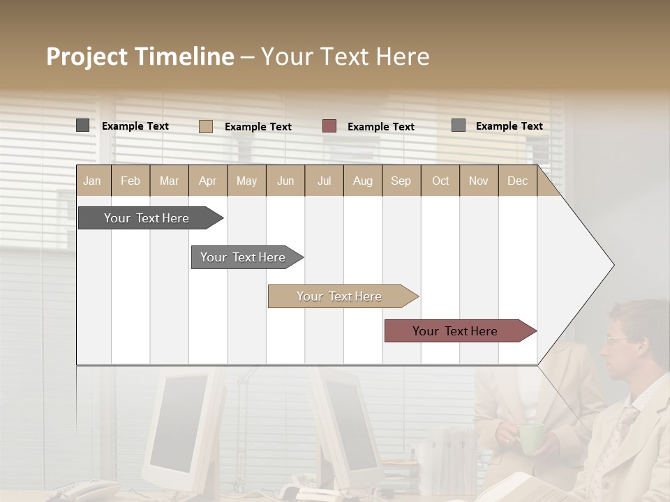 Document Working Personalcomputer PowerPoint Template