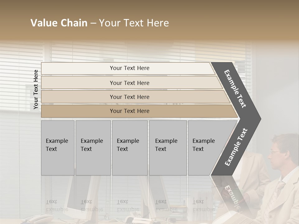 Document Working Personalcomputer PowerPoint Template
