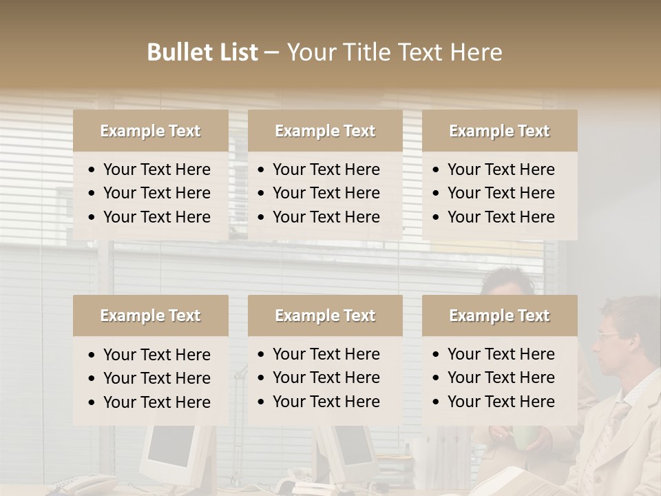 Document Working Personalcomputer PowerPoint Template