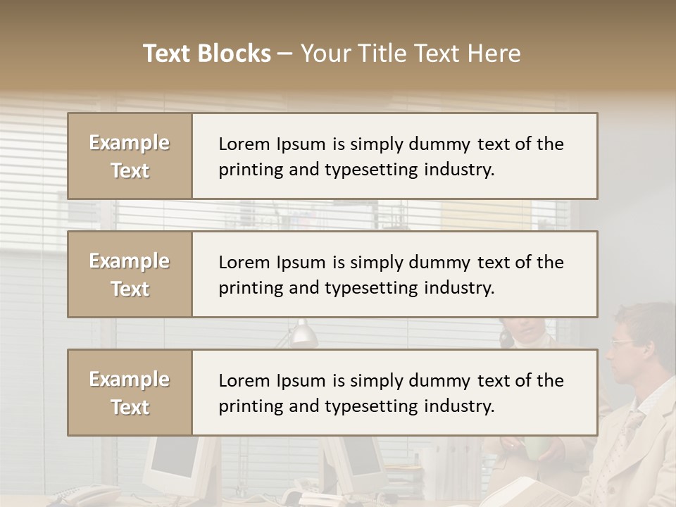 Document Working Personalcomputer PowerPoint Template