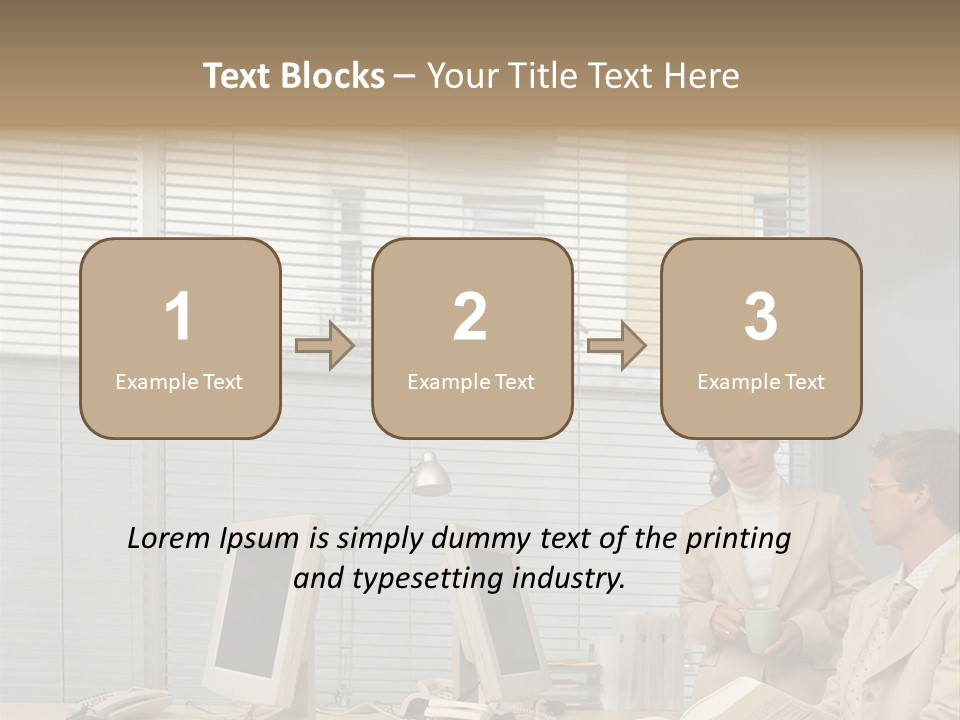 Document Working Personalcomputer PowerPoint Template