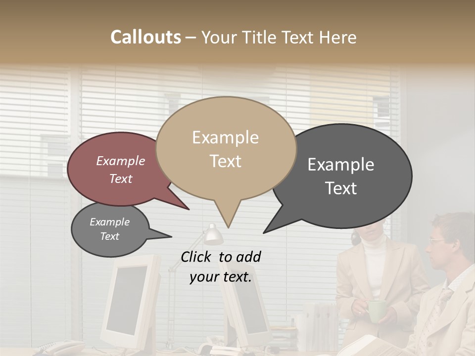 Document Working Personalcomputer PowerPoint Template