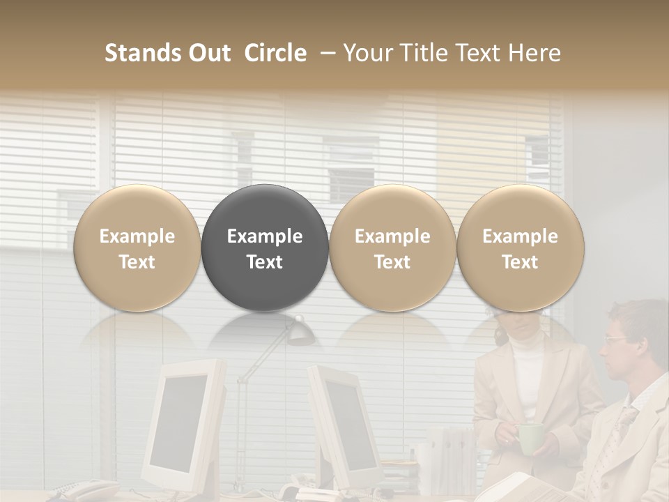 Document Working Personalcomputer PowerPoint Template