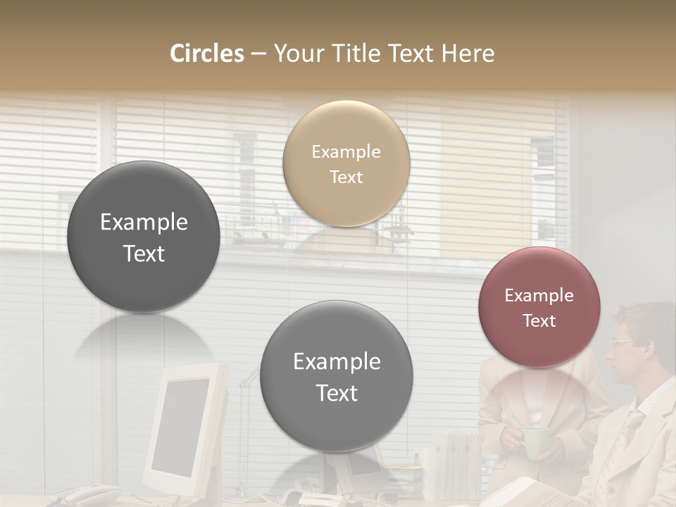 Document Working Personalcomputer PowerPoint Template