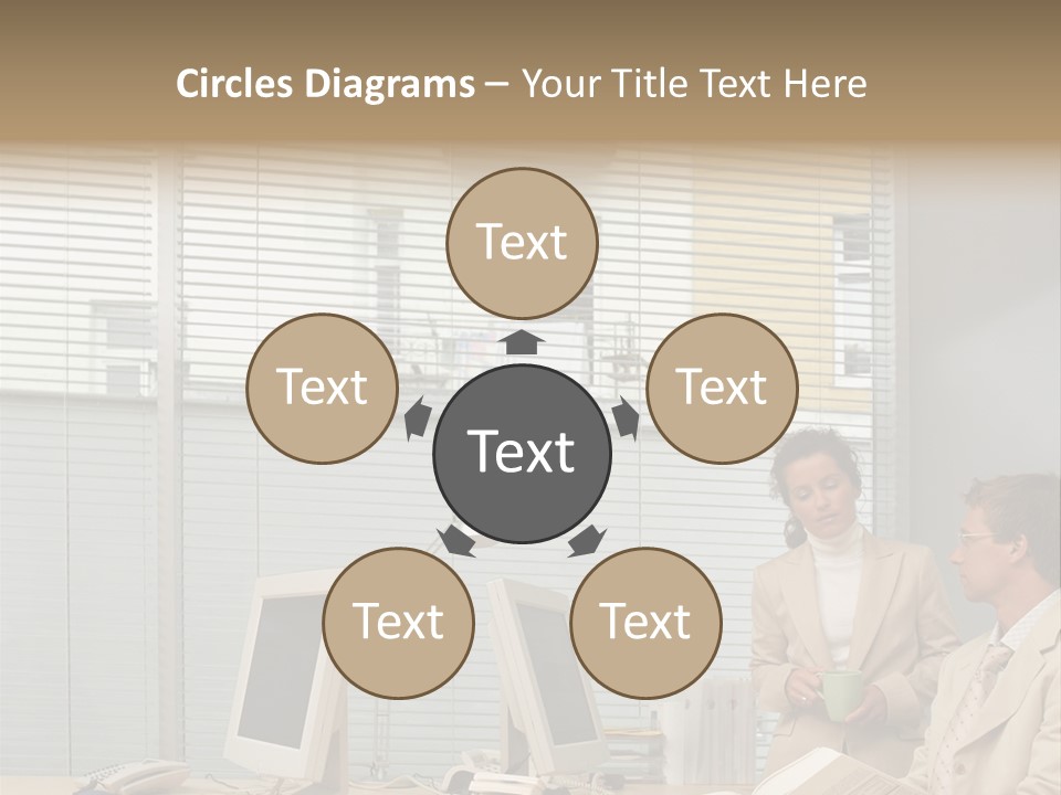 Document Working Personalcomputer PowerPoint Template