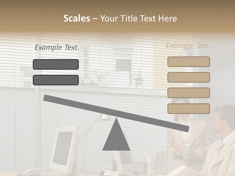 Document Working Personalcomputer PowerPoint Template