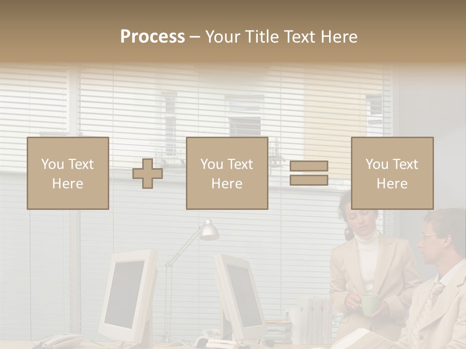 Document Working Personalcomputer PowerPoint Template