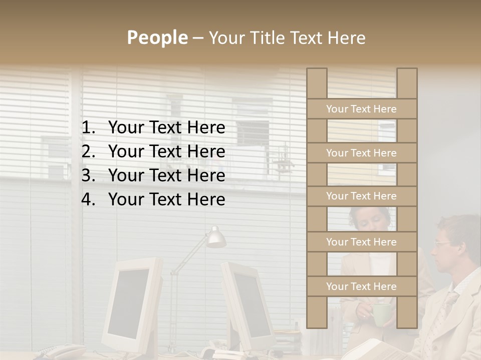 Document Working Personalcomputer PowerPoint Template