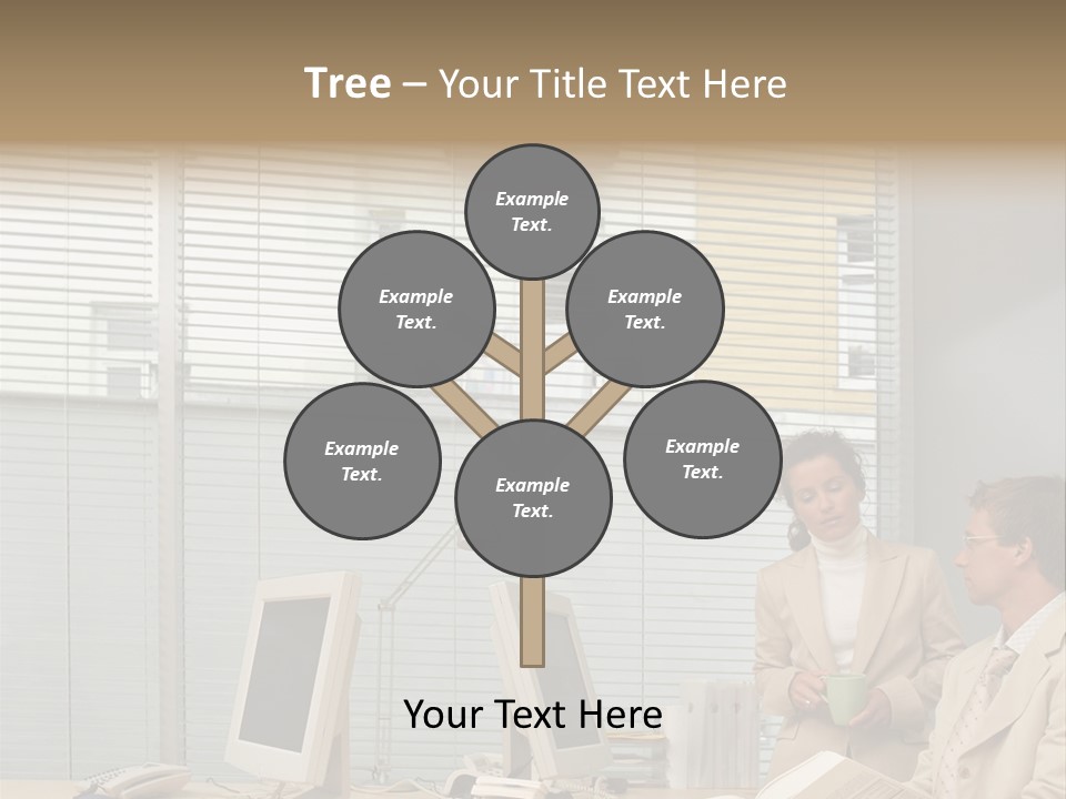 Document Working Personalcomputer PowerPoint Template