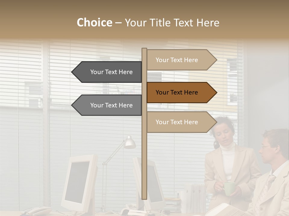 Document Working Personalcomputer PowerPoint Template