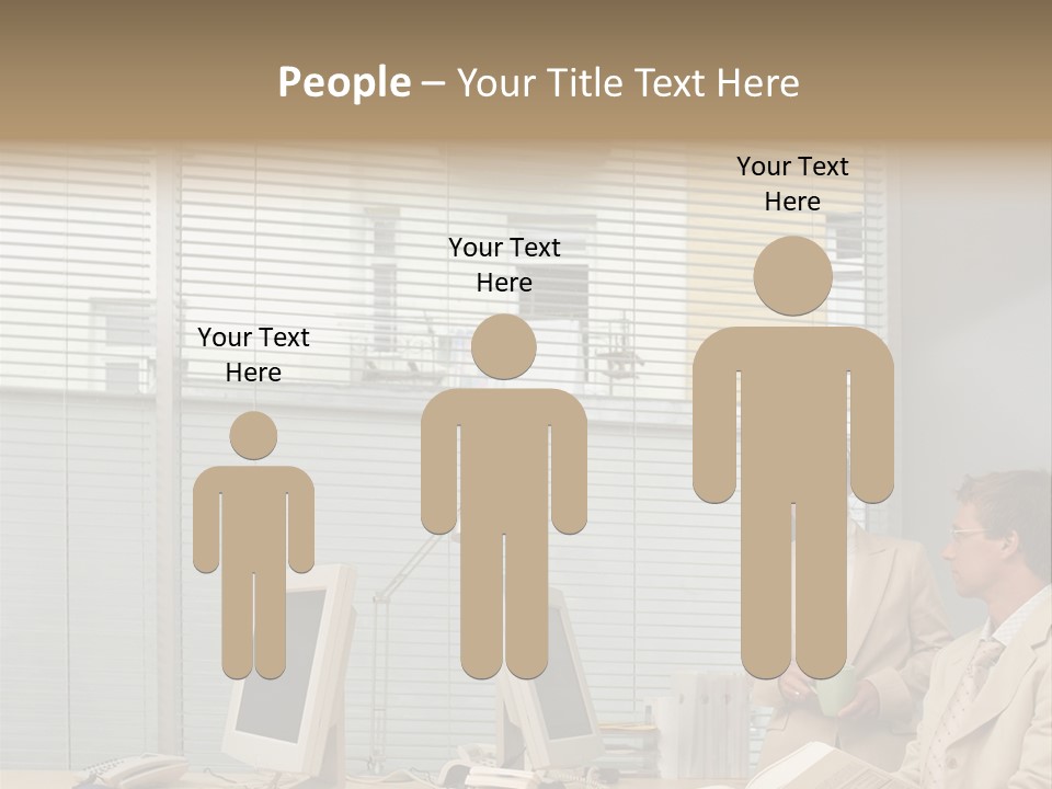Document Working Personalcomputer PowerPoint Template