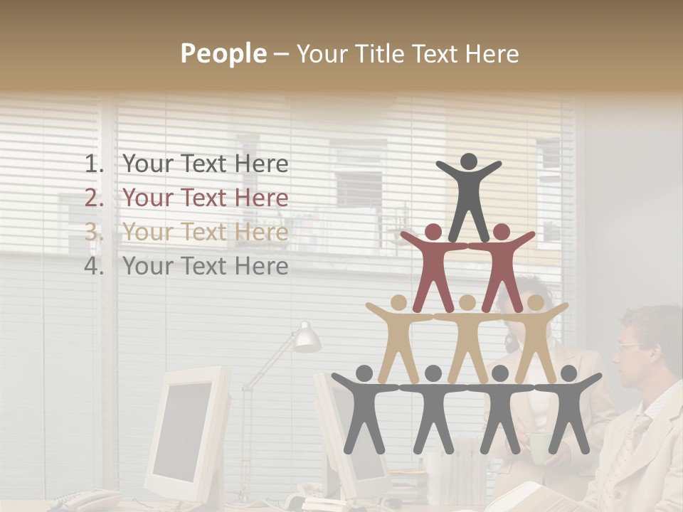 Document Working Personalcomputer PowerPoint Template