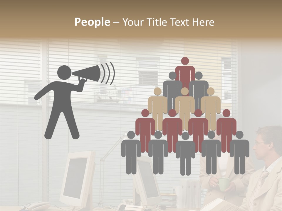 Document Working Personalcomputer PowerPoint Template