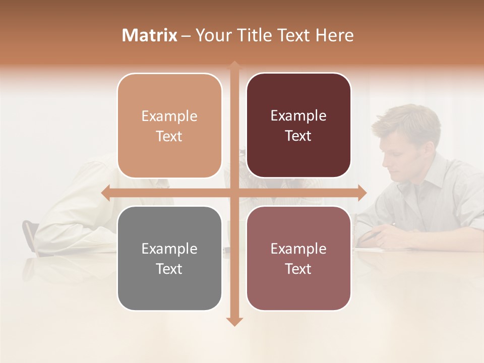 Coffeecup Eyeglasses Male PowerPoint Template